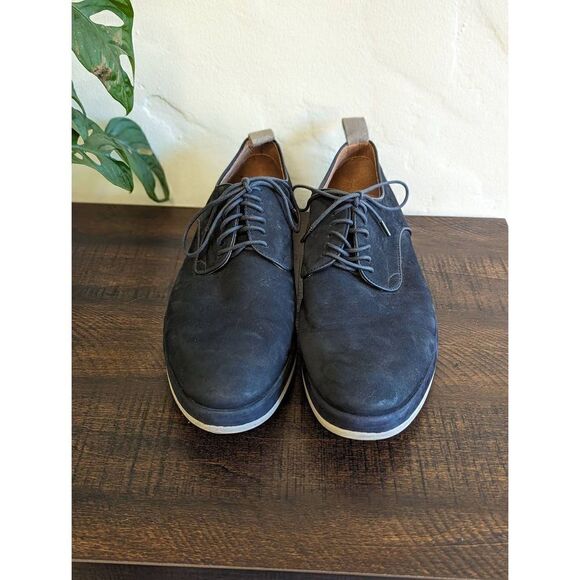 John Varvatos Star USA Navy Blue Suede Derby Oxford Shoes - Size 9.5 main image 8